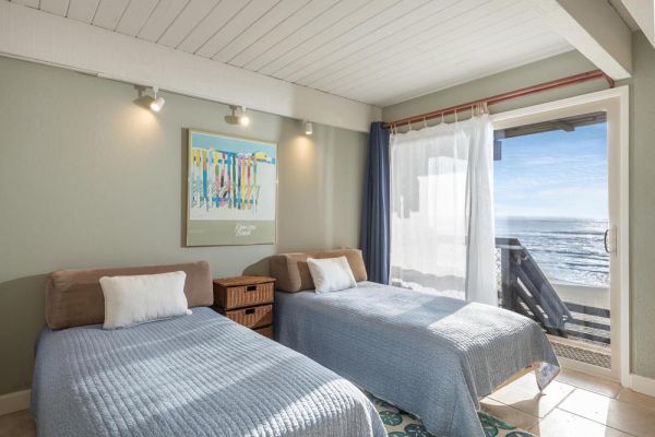 beach front holiday rental has many sleeping options